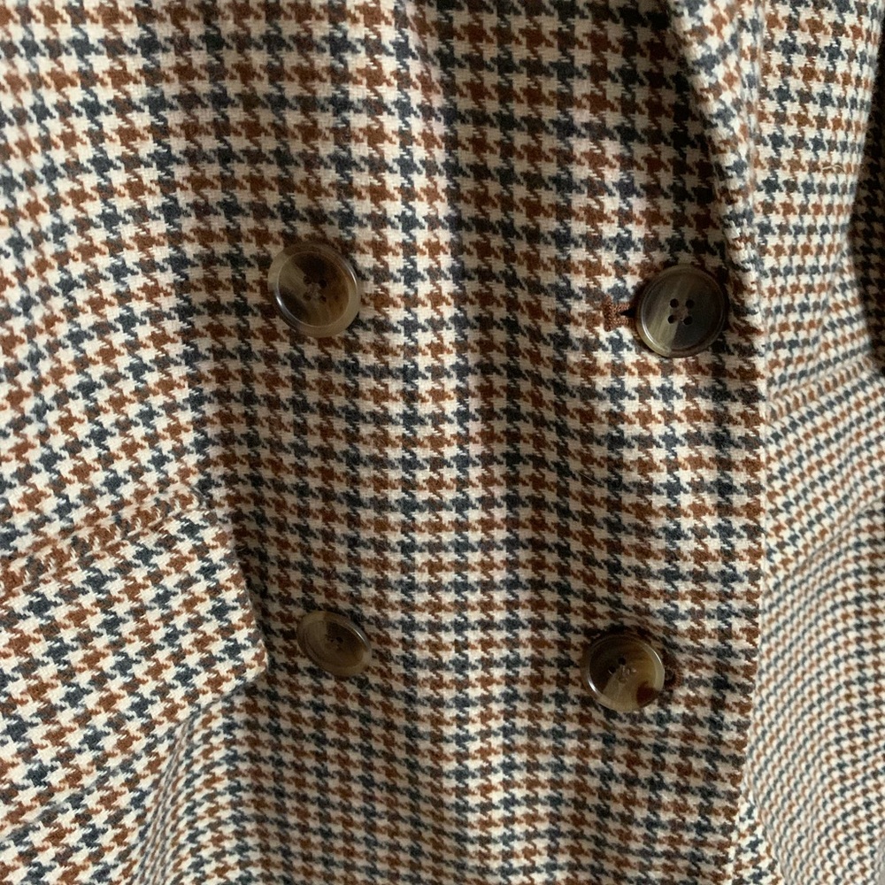 Women's Houndstooth Blazer Coat - Picture 3 of 8